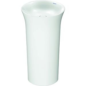 Duravit White Tulip washbasin 2702500070 with opening for wall connection, free-standing, d = 500mm, without tap hole, white
