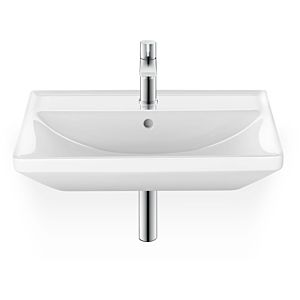 Duravit D-Neo lavabo 2366550000 55 x 44 cm, avec trou pour robinet, trop-plein, plage de robinetterie, blanc