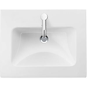 Duravit Me by Starck furniture washbasin 2336530000 53 x 43 cm, white, with tap hole, overflow, tap hole bench