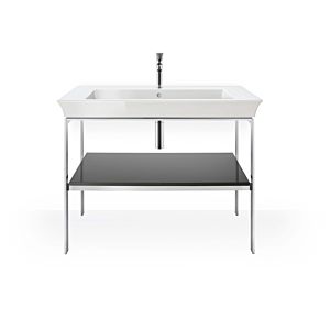 Duravit White Tulip furniture washbasin 2363100000 105 x 49 cm, with tap hole, with overflow, with tap hole bench