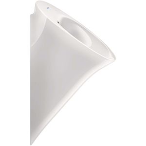Duravit White Tulip suction Urinal 2817300000 32x34cm, inlet from behind, outlet horizontal, without fly, white