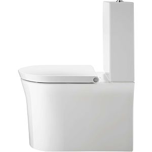 Duravit White Tulip Stand-Tiefspül-WC 2197092000 37x65cm, für aufgesetzten Spülkasten, für Kombination, weiß Hygiene Glaze