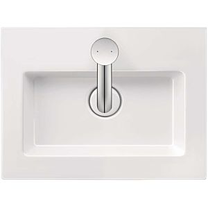 Duravit White Tulip Cloakroom basin 0737450041 45x33cm, without overflow, with tap platform, 2000 tap hole, punched out