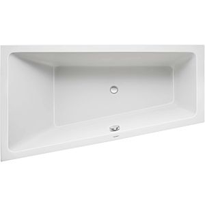 Duravit No. 1 trapezoidal bathtub 700508000000000 170 x 100 x 46 cm, built-in version, with a backrest slope on the left, white