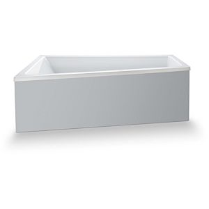 Duravit No. 1 Trapez-Badewanne 700506000000000 160 x 85 x 46 cm, Einbauversion, mit einer Rückenschräge links, weiß