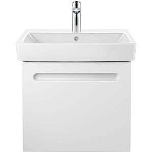 Duravit No. 1 lavabo pour meuble 2375550000 55 x 46 cm, blanc , avec trou pour robinetterie, trop-plein, plateforme pour trou pour robinetterie