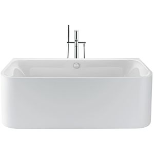 Duravit Happy D.2 Rechteck-Badewanne 700453000000000 180 x 80 x 46 cm, freistehend, Acrylverkleidung weiß, 2 Rückenschrägen, weiß