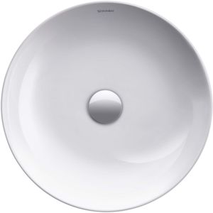 Duravit Cape Cod washbasin 2328430000 d= 43cm, without tap hole, overflow, tap hole bench, white