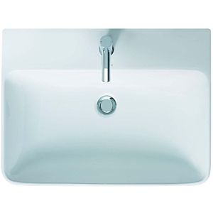 Duravit Me by Starck vasque 23356532001 65 x 49 cm, blanc mat, WonderGliss, avec trou pour robinet, avec trop-plein, avec banc pour robinet