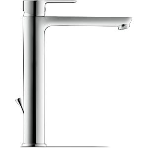 Duravit A.1 Waschtisch-Einhebelmischer A11040001010 XL-Size, chrom, Zugstange, Ausladung 180mm, mit Zugstangen-Ablaufgarnitur