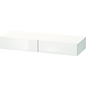 DuraStyle Duravit match0 DS827100718 120 x 44 cm, 2 tiroirs, gris béton / blanc mat, avec support console