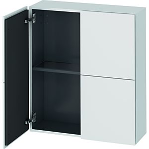 Duravit L-Cube Halbhochschrank LC116701818 70x24,3x80cm, 2 Türen, weiß matt