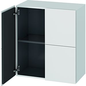 Duravit L-Cube Halbhochschrank LC117701818 weiss matt, 70 x 80 x 36,3 cm, 2 Türen