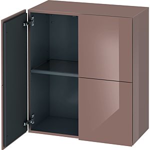 Duravit L-Cube Halbhochschrank LC117708686 70x36,3x80cm, 2 Türen, cappuccino hochglanz