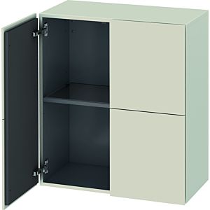 Duravit L-Cube Halbhochschrank LC117709191 70x36,3x80cm, 2 Türen, taupe matt