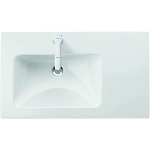 Duravit Me by Starck furniture washbasin 2345830000 83x49cm, basin on the left, with overflow, tap platform, 2000 tap hole, white