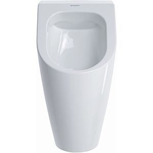 Duravit ME by Starck Urinal 2809302000  weiss, rimless, Zulauf hinten, mit HygieneGlaze