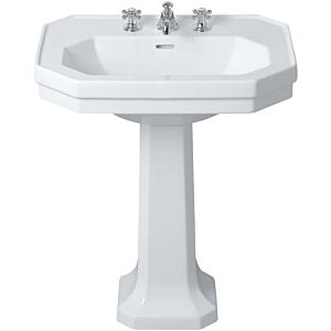 Duravit Series 1930 washbasin 04387000001 with overflow, 1 tap hole, white Wondergliss