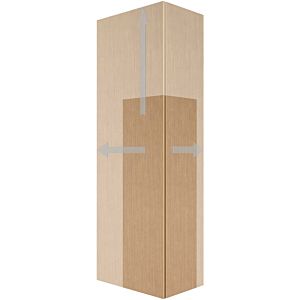 Duravit L-Cube Hochschrank LC1171L3030 50x24,3x176cm, Tür links, Eiche natur