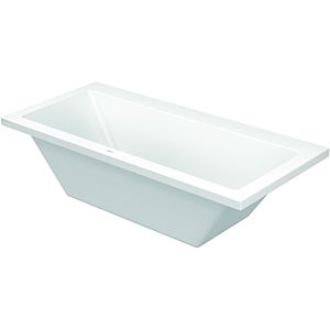 Duravit rectangular bathtub Vero 700135000000000 180 x 80 cm, white, with two Vero 700135000000000