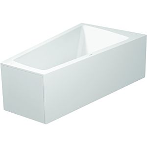 Duravit bathtub corner right Paiova 7002650000000 with molded acrylic cladding and frame, white