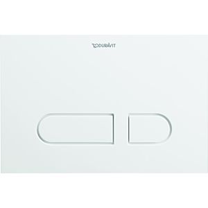 Duravit DuraSystem flush plate WD5001011000 21.7 x 14.65 cm, plastic white, for WC