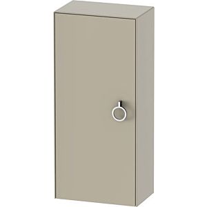 White Tulip Duravit tall cabinet WT1323L6060 40 x 24 cm, Taupe Seidenmatt , 2000 door on the left with handle, 2 glass shelves