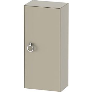 Duravit White Tulip half tall cabinet WT1323R6060 40 x 24 cm, Taupe Seidenmatt , 2000 door on the right with handle, 801 glass shelves