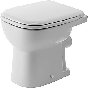 Duravit D-Code Stand Flachspül WC 2109092000 weiss, HygieneGlaze, Abgang waagerecht