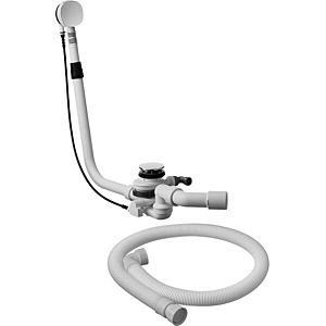 Duravit waste and overflow set 791228000001000 for free-standing bath tubs, with floor inlet, chrome