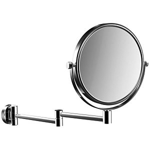 Emco Pure rasage / Miroirs cosmétiques 109400110 Ø 200 mm, grossissement triple, rond, à deux bras, chromé