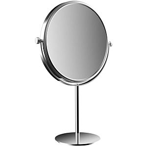 Emco Pure rasage/ Miroirs cosmétiques 109400118 Ø 229 mm, triple, rond, miroir sur pied, chromé