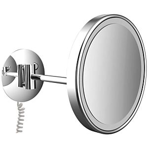 Emco Pure LED rasage / Miroirs cosmétiques 109406008 Ø 203 mm, rond, grossissement 3x, chrome
