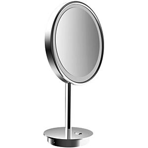 Emco Pure LED rasage / Miroirs cosmétiques 109406009 Ø 203 mm, rond, grossissement 3x, Miroirs cosmétiques chrome
