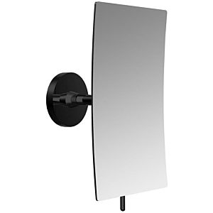 Emco Round adhesive wall mirror 109413337 132 x 208 mm, square, 3-fold, black