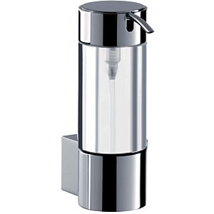 Emco liquid soap dispenser System 2, chrome 35210010 wall model, crystal glass container, metal pump