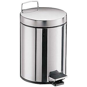 Emco waste bin System 2 355300000 stainless steel, with lid, standing, 5 l