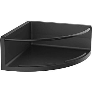 Emco Round corner shower basket 434513301 black / black, 175mm, plastic, with metal railing