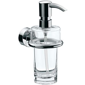 Emco Rondo 2 452100100 Distributeur de savon liquide cristal clair, doseur en plastique, 130 ml