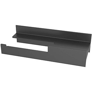Emco Aura paper holder 850013401 matt black, mount on the left