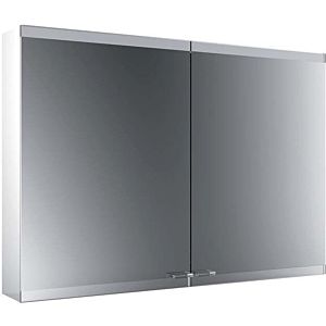 Emco Asis Evo armoire de toilette éclairée en saillie 939708005 1000x700mm, 2 portes, sans surface de miroir chauffante