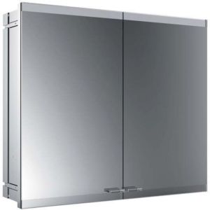 Emco Asis Evo armoire de toilette avec éclairage encastré 939708014 800x700mm, 2 portes, avec système d&#39;éclairage, sans chauffage des rétroviseurs