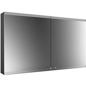 Emco Asis Evo la surface éclairée monté sur l&#39; armoire miroir 939713306 1200 x 700 mm, 2-porte, noir, avec LightSystem, sans chauffage de miroir