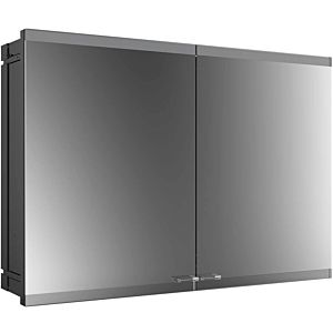 Emco Asis Evo flush-mounted illuminated mirror cabinet 939713315 1000 x 700 mm, 2-door, black, with lightsystem, without mirror heating