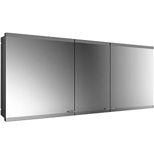 Emco Asis Evo flush-mounted illuminated mirror cabinet 939713318 1600 x 700 mm, 3-door, black, with lightsystem, without mirror heating