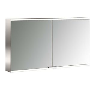 Emco prime surface-mounted illuminated mirror cabinet 949706346 1200x700mm, 2 doors, aluminium/white