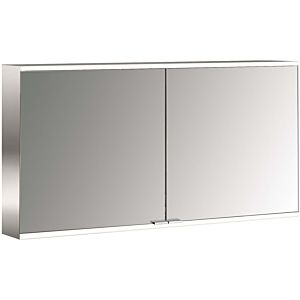 Emco prime Aufputz-Lichtspiegelschrank 949706247 1300x700mm, 2-türig, aluminium/spiegel
