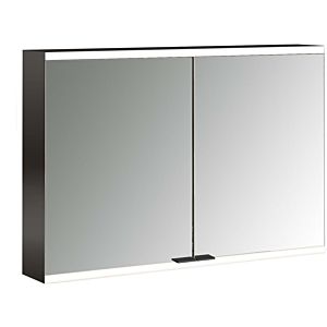 Armoire à miroir éclairée en saillie Emco prime 949713545 1000x700mm, 2 portes, noir/miroir