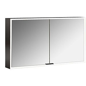 Armoire à miroir éclairée en saillie Emco prime 949713584 1200x700mm, 2 portes, noir/miroir