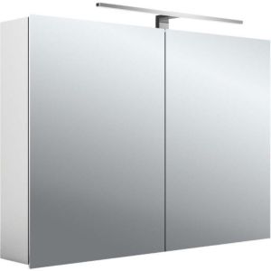 Emco Asis Mee surface-mounted illuminated mirror cabinet 949805052 1000 x 746 mm, 801 doors, aluminium